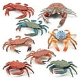thumbnail image 4 of Amyove Simulation Ocean Animals Action Figure Cute Crab Sea Life Model Ornaments For Children Gifts Collection, 4 of 8