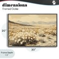 thumbnail image 4 of Stupell Industries Rustic Lodge Desert Wildflowers in Golden Valley Black Framed Giclee Art, 30 x 20, by Franklyn Gregory, 4 of 8