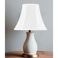 thumbnail image 2 of 6x12x9" CLIP-ON FITTER White Shantung Bell Lampshade, 2 of 5