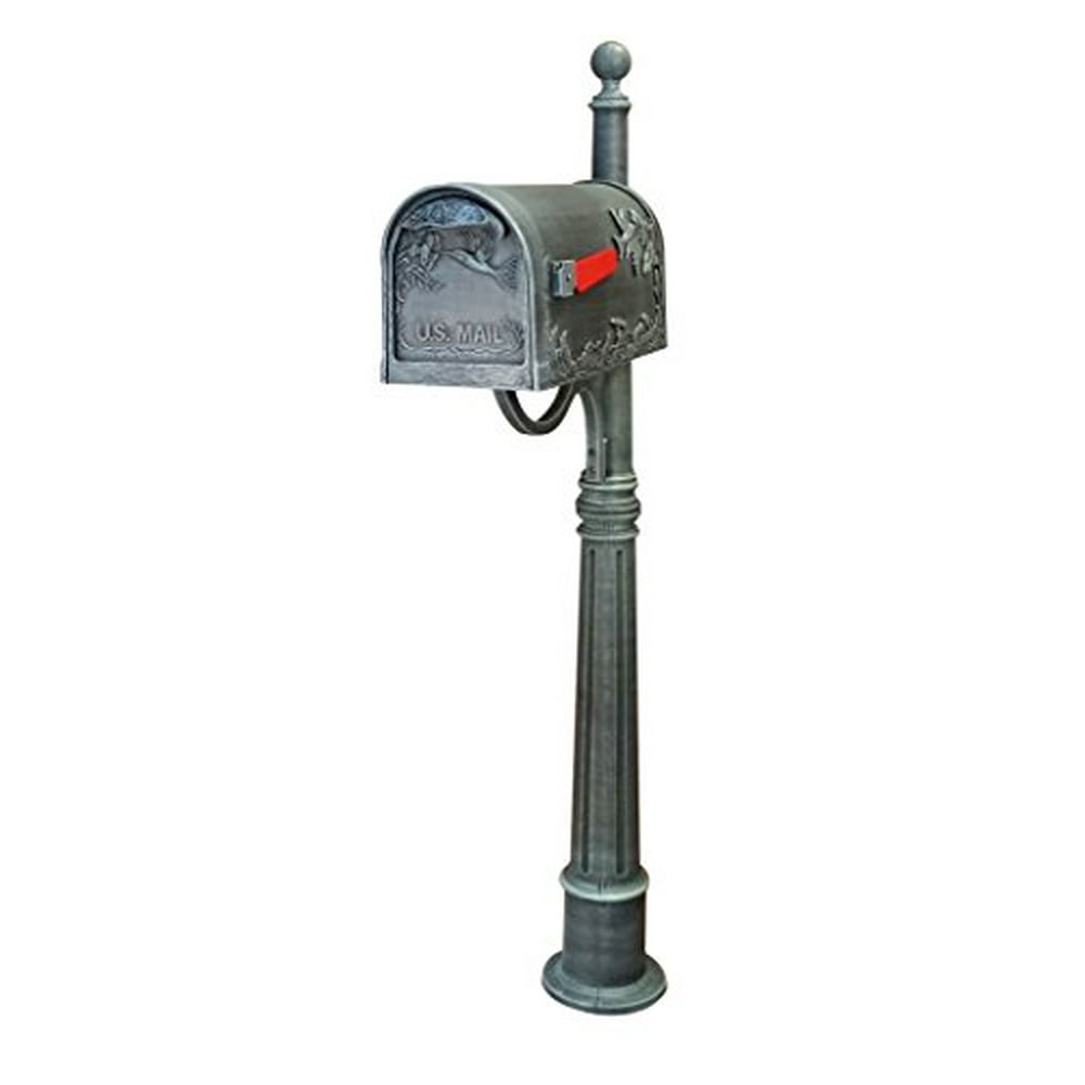 SPK600VG Ashland Decorative Aluminum Durable Mailbox Post with Ball