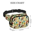 thumbnail image 4 of Xecao Différents Types de Guitares pour Sac de Taille Double Couche Carrée pour Voyage Cyclisme Activités Extérieures avec Sangle Réglable et Poches Zippées, 4 of 9