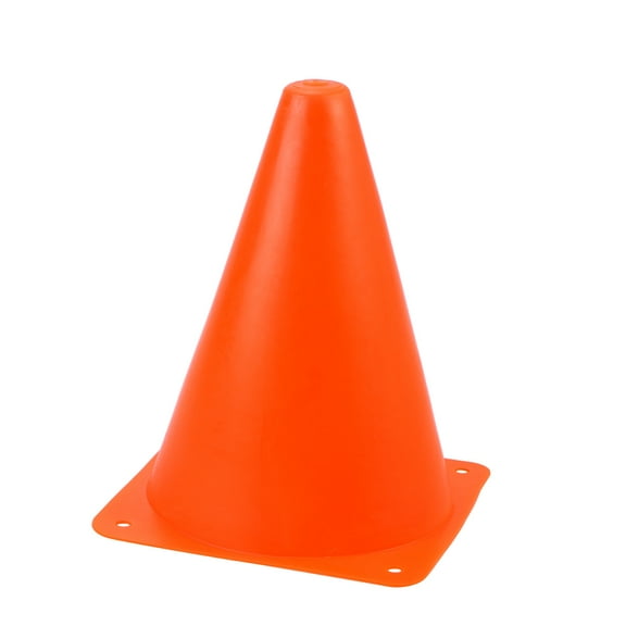 OUNONA  12 PCS Football Training Cones Soccer Games Footballs Poles Orange