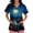 01-Dark Blue, variant on 2026 Halloween Scrub Tops Women Funny Print Plus Size Scrubs for Women,Stretchy Nursing Pediatric Uniforms Shirts with Pockets, 01-Red, L