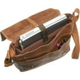 thumbnail image 2 of Le Donne Leather Rivet Laptop Messenger LD-187, 2 of 5