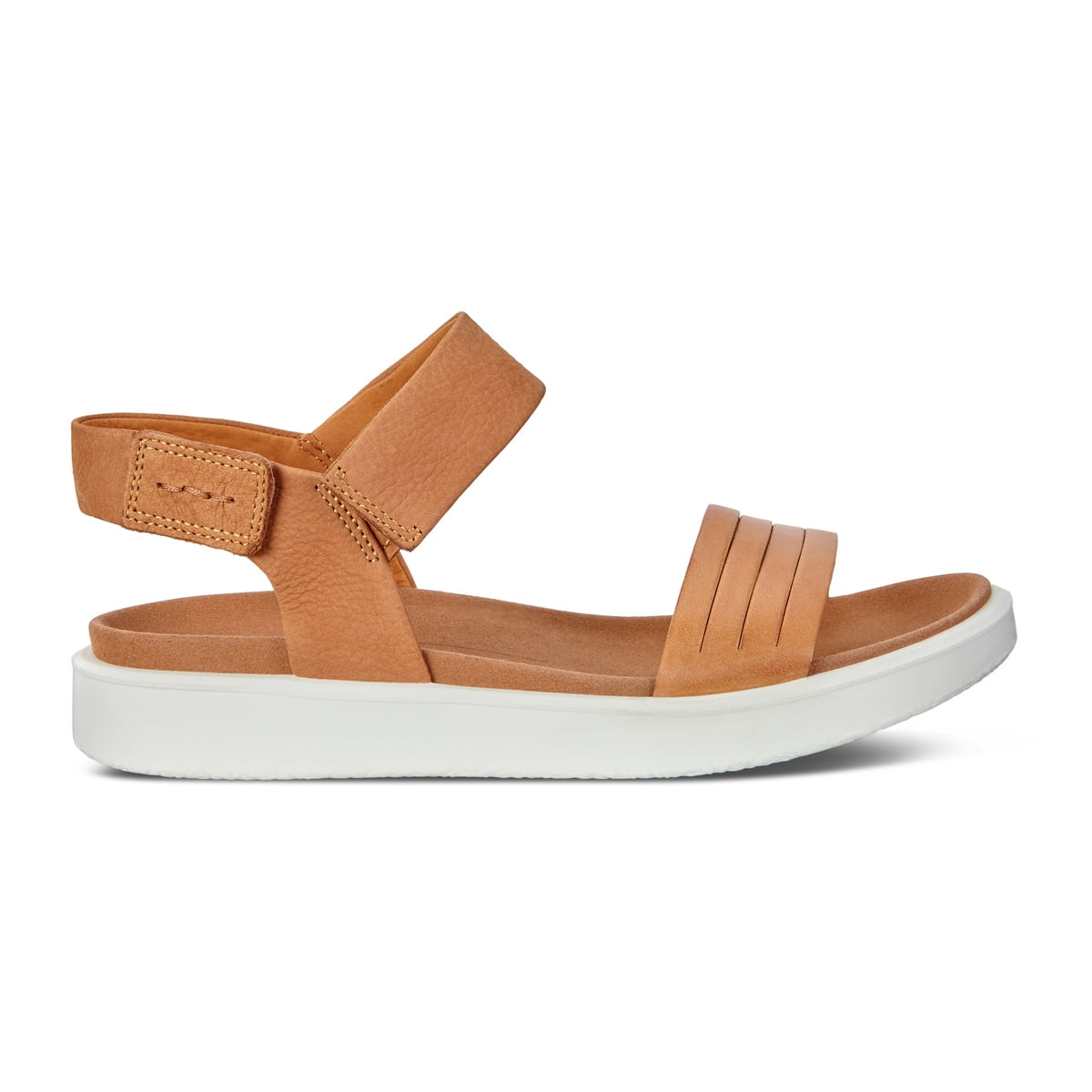 ECCO|SANDALS (Flowt W (273603-51323)) ECCO Women's Flowt Flat Sandal Lion/Cashmere - 273603-51323