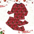 thumbnail image 5 of Toddler Christmas Outfit Boys Kids Pajamas Cotton Long Sleeve Matching Holiday Set Girls Kids Xmas Jammies Size 3-4T, 5 of 5