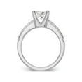 thumbnail image 3 of 1.20 Carat (Ctw VS2, D-E-F) Certified Princess Lab-Grown Diamond By-Pass Engagement Ring in 14K White Gold, 3 of 7