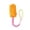 A002- Orange, variant on Chenille Microfiber Car Wash Mitt, Handheld Detailing Brush with Wrist Strap, Free Tool for Vehicle Interior Exterior, Home Surfaces and Household Tasks
