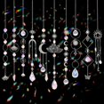thumbnail image 2 of Atrapasueños, 10 piezas de cristal atrapasoles prisma kit colgante con cadena Rainbow Maker bolas de cristales colgantes adornos para interior ventana exterior jardín patio trasero coche espejo decora, 2 of 4