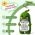 thumbnail image 5 of Romantic Pickle Crochet Doll - 'I Pickle You' Love Gift, Perfect Anniversary Birthday Present for Couples, Ideal Home Decor, 5 of 5