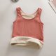 thumbnail image 1 of Puntoco Camisola ajustada para mujer, cuello redondo, color liso, con encaje de terciopelo, cuello redondo grueso, 1 of 5