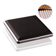 thumbnail image 1 of Cigarrera De Cuero Y Metal Malubero Negro, 1 of 3