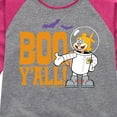 thumbnail image 3 of SpongeBob SquarePants - Sandy Boo Y'all - Toddler And Youth Girls Raglan Graphic T-Shirt, 3 of 5
