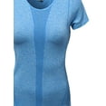 thumbnail image 2 of FashionOutfit Women's Round Neck Short Sleeve Cycling Tops, 2 of 3