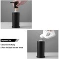 thumbnail image 4 of SJsee Dispensador de jabón negro, botella con bomba fácil de apretar de 240 ml, dispensador de loción y jabón de metal inoxidable oso de fresa Electrónica, 4 of 5