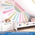 thumbnail image 4 of Adhesivos De Pared Grandes Bohemios Con Medio Sol, Tela Para Despegar Y Pegar, Decoración De Pared Para Guardería, Decoración De La Habitación Del Hogar, Murales Adhesivos Para Niños, Niñas, Dormitori, 4 of 5