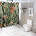 thumbnail image 7 of Orinice Shower Curtain with Hook Tropical Bird of Paradise Plant with Leaves Exotic Flower Blooming in Summer Bathroom Waterproof Decoration Tasteless 36x72, 7 of 7