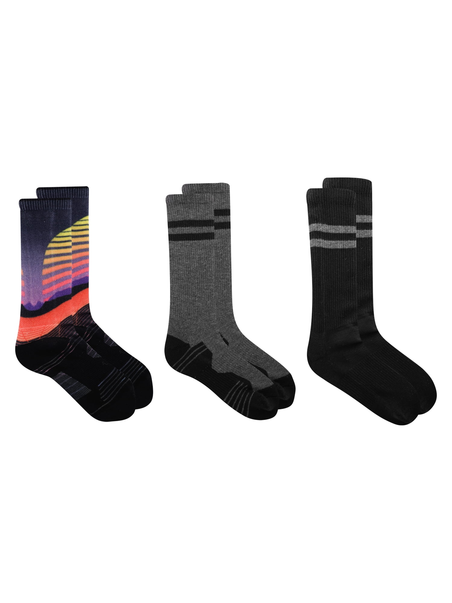 Russell Russell Boys' ML 360 Crew Socks, 3 Pack