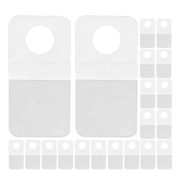 Raindrops 250pcs Self-Adhesive Hanging Tabs Sticky Hang Tabs Clear Plastic Hanging Tabs with Slot Hole Self Adhesive Sticker Hanger Hanging Folder Tabs for Store