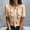 *Khaki, variant on ClodeEU Women's Short Sleeve Crewneck Pleated Blouse with Ruffle Hem ,Business Casual Office Top Black,Women's Plus L