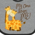 thumbnail image 4 of Inktastic My Oma Loves Me Boys or Girls Baby Bib, 4 of 4