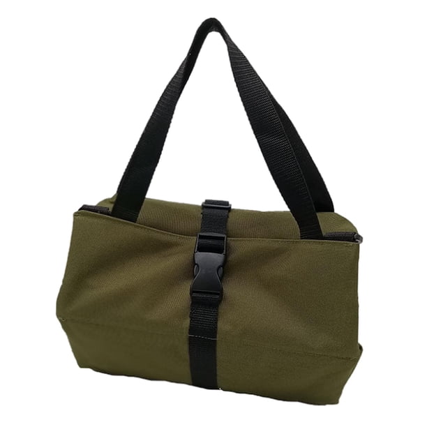 Bolsa de herramientas enrollable de gran capacidad, resistente al desgaste y resistente para kit de vehículos. ejercito verde