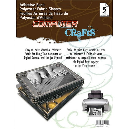 Janlynn 85-0107 Adhesive Back Polyester Fabric Sheets