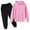 Pink, variant on AherBiu Toddler Boys Outfits Fall Long Sleeve Hoodies Pullover Tops with Pants Unisex Loose Fitting Kids Sets