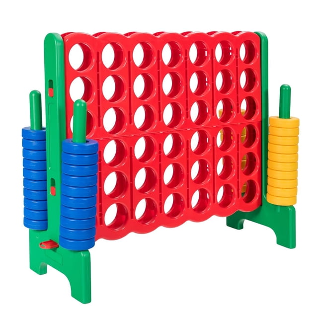 Costway 4 en Raya Gigante para Niños y Adultos Juego de Interior y Exterior Verde 120 x 42 x 104 cm