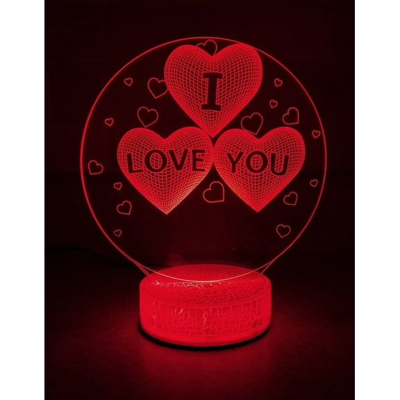 I Love You 3D Night Light Color Changing Illusion Lamp for Children Kids Gift Christmas Birthday Best Gifts