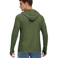 thumbnail image 5 of Sun Shirts for Men Long Sleeve UPF 50+ Shirts Uv Spf Performance Fishing Outdoor Lightweight Hoodie with Hood Quick Dry T-Shirts Rash Guards@100, 5 of 5