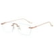 thumbnail image 1 of transparentes sin montura Montura Bloqueo de luz azul Lentes planas antifatiga ocular ligeras para computadora de juegos de Soledad Gafas claras, 1 of 4
