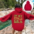 thumbnail image 2 of Miaoju Womens Oversized Hoodies Long Sleeve Tops Comfort Graphic Print Pullover Workout Sweatshirts Spring Oversized Clothes with Pockets, 2 of 5