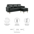 thumbnail image 7 of Valour 78" Leather Apartment Sectional Sofa, 7 of 7