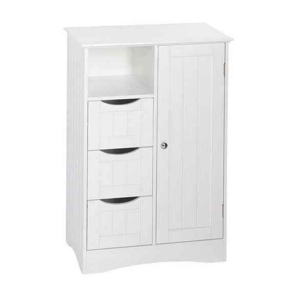 Ashland Collection Maison RiverRidge® Armoire à linge, 22,05 po. (larg) x 32,13 po. (haut) x 13,39 po. (prof), blanc