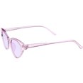 thumbnail image 3 of Translucent Retro Cat Eye Sunglasses Color Tinted Lens 52mm (Purple), 3 of 4