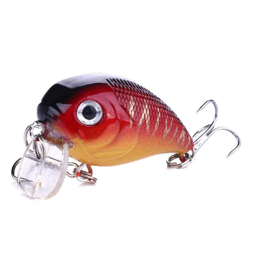 HENGJIA Crankbait Fishing Lures Deep Diving for Bass Trout, Slow Sinking for Freshwater Saltwater, Swimbaits Plopper Fishing Lure, Lifelike Fishing Lures Set