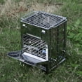 thumbnail image 4 of Poêle à Bois Pliant en Acier Inoxydable pour la Randonnée, Mini Barbecue avec Sac de Transport pour la Randonnée, 4 of 8