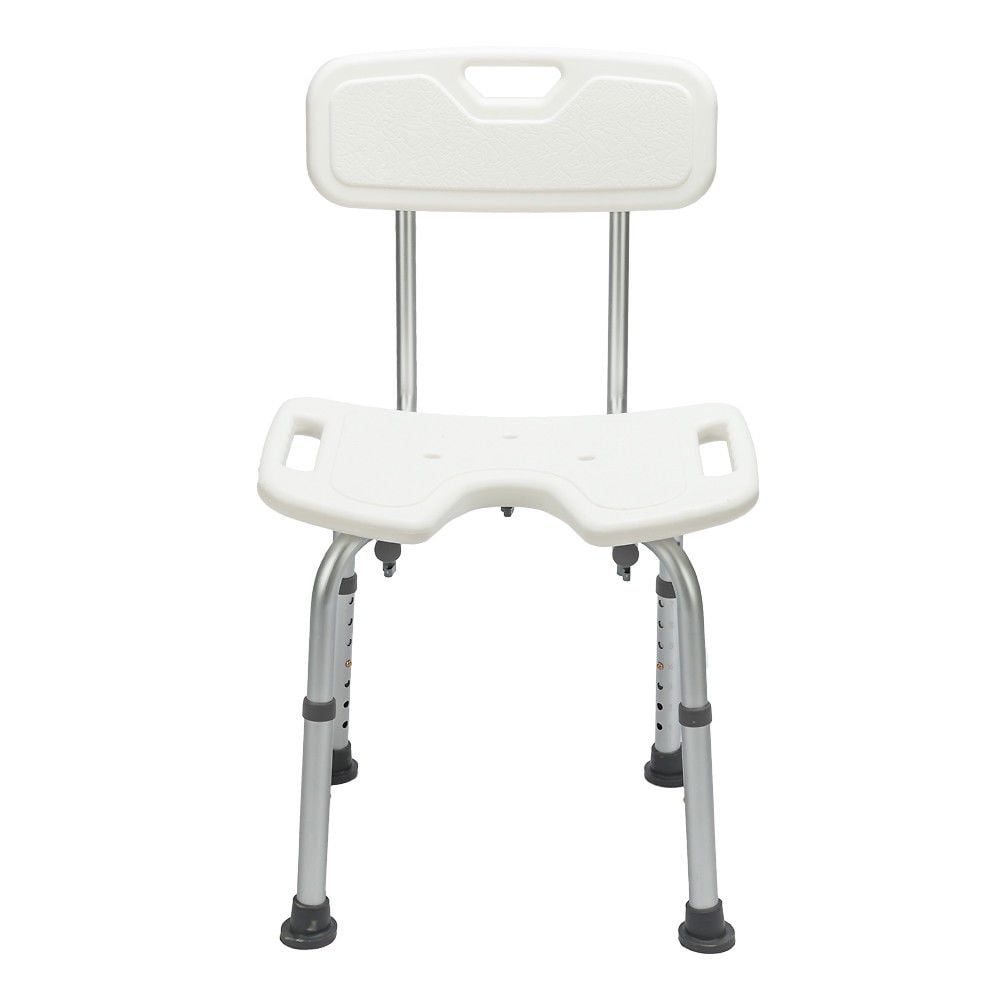 Zimtown Adjustable 7 Height Medical Shower Chair Bath Seat Bench Stool