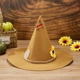 thumbnail image 3 of Txlixc Sombrero de espantapájaros, Sunflower felt Wizard hat role play Fittings para Halloween Txlixc moda, 3 of 9