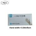 thumbnail image 3 of CASAFUN 70pcs Disposable Gloves,TPE Food Grade Kitchen And Dining Rubber Greaseproof Dishwashing Gloves Thickened Sustained, 3 of 9