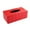 Red, variant on Hiroekza Stylish PU Leather Tissue Box Cover with Magnetic Bottom - Perfect for Home, Office, and Car Red