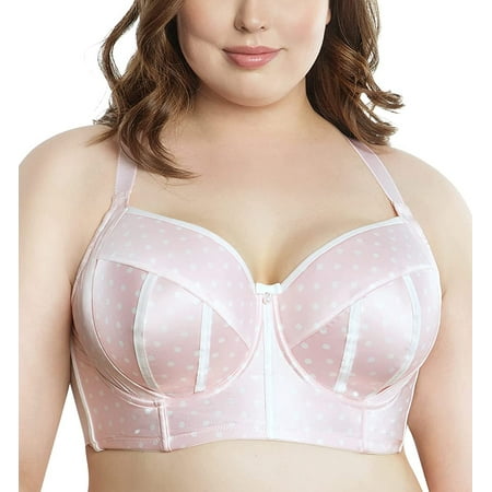 

Parfait Charlotte Padded Underwire Longline Bra (6977) 40FF Petal Pink Dot