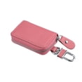 thumbnail image 1 of Unique Bargains Car Key Case Faux Leather Zipper Multifunctional Car Fob Key Case for Auto Remote Key Pink, 1 of 7
