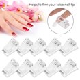 thumbnail image 3 of FLAMEEN Nail Tips Clip, Transparent Nail Tips Clip Quick Building Mold Clips, For Professional Salon Use For Nail Art Work, 3 of 8