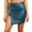 Blue, variant on Leather Pencil Skirt for Women Leather Side Slit Bodycon Mini Skirt Clubwear