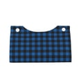 thumbnail image 2 of Goofa Blue Black Plaid Pattern Triangle Square Tissue Box Cover, Modern PVC Leathe Facial Paper Holder,Decorative Holder/Organizer for Bathroom Vanity Countertop, 2 of 9