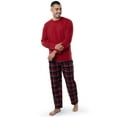thumbnail image 5 of Fruit of the Loom Men's Jersey Knit Top and Flannel Pajama Pants Set, 2-Piece, Sizes S-5XL, 5 of 6