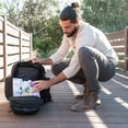 thumbnail image 3 of Bolsa para pañales para papá: mochila militar estilo Molle hecha de poliéster resistente al agua 900D con correas extralargas más anchas, bolsa para pañales sucios, dispensador de toallitas para bebés, 3 of 5