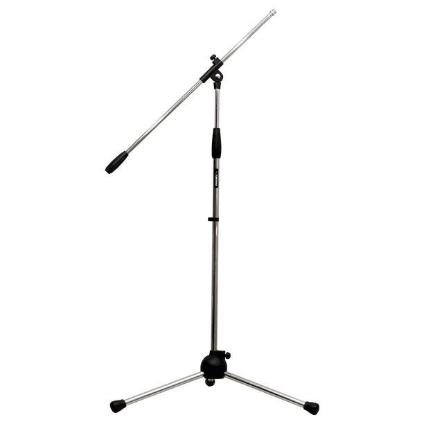 Soporte base de micrófono Proel RSM170 cromada con boom 680 mm 2.2 Kg 900 mm 1500 mm